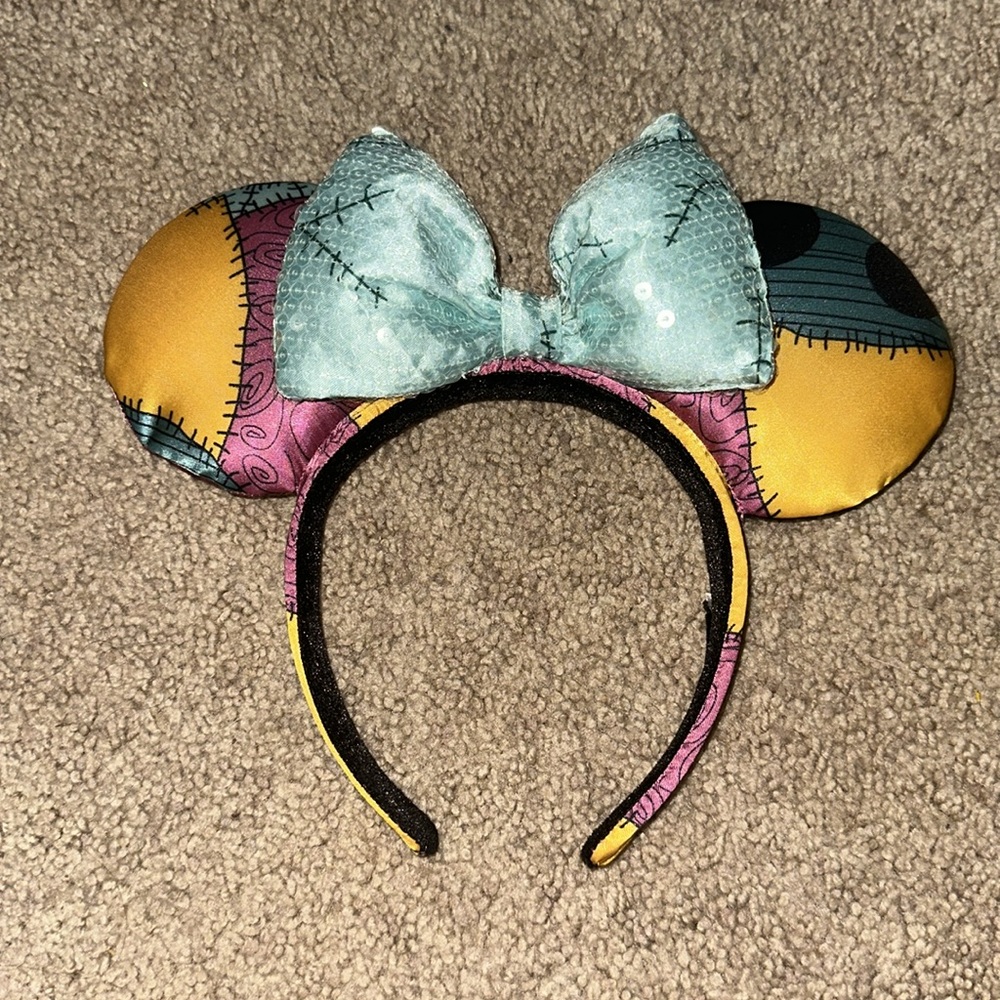 Disney Parks Nightmare Before Christmas Sally Minnie Ears Headband